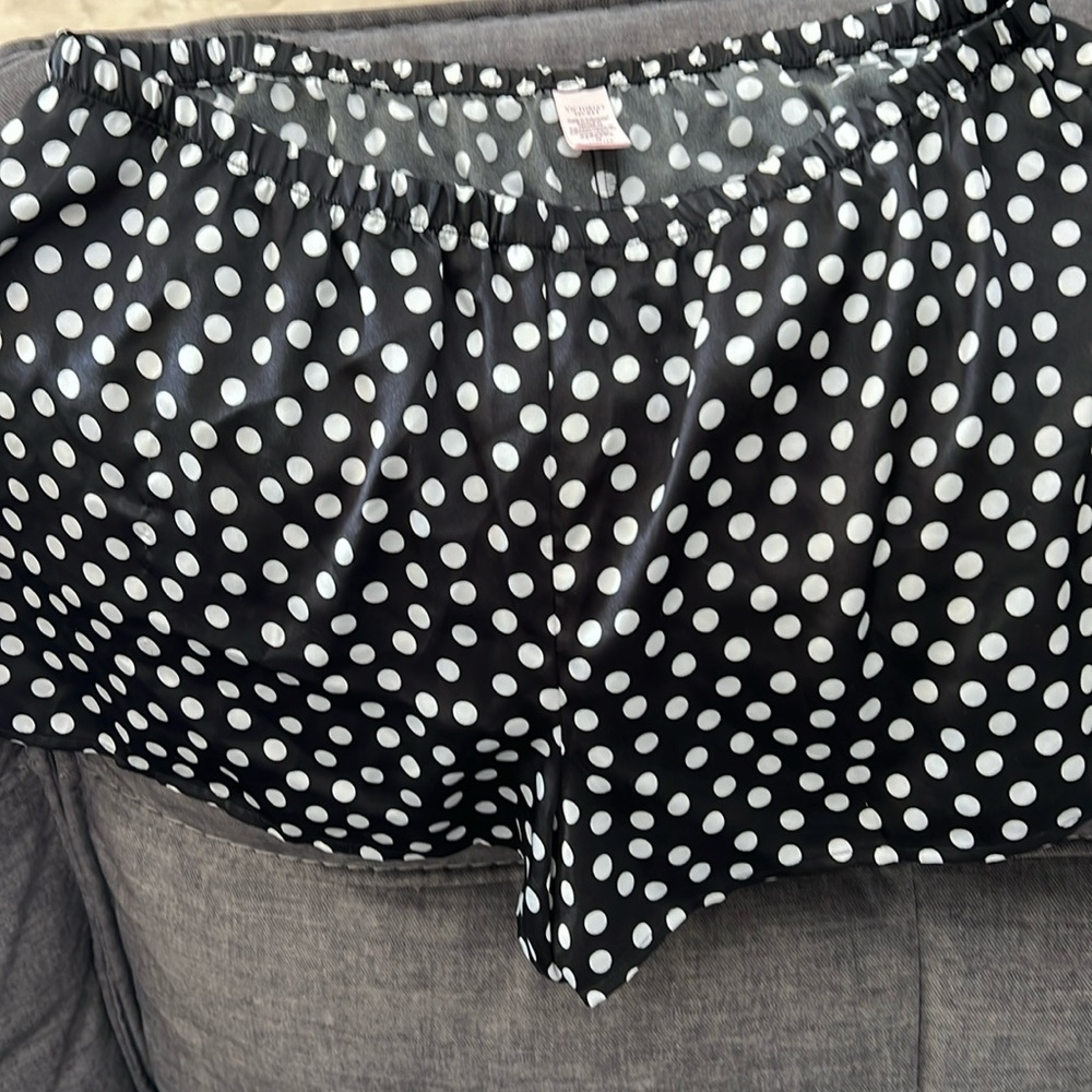 High waisted VS silk pj shorts
